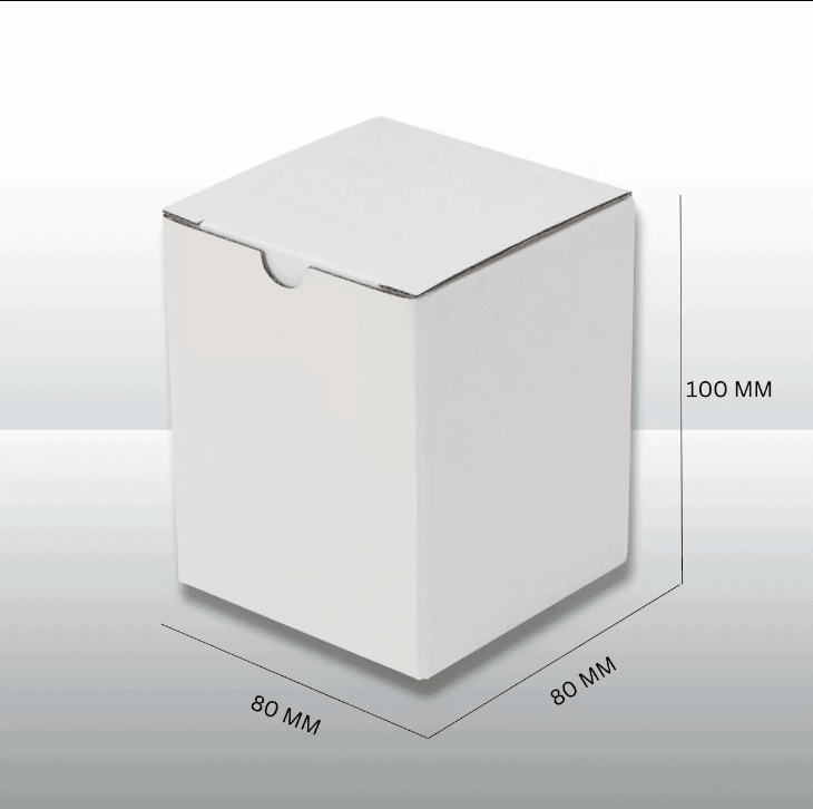 100pcs 80x80x100mm Candle Mailing Box White - Sailcity Packaging