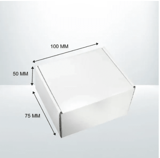 100Pcs Mailing Box 100 x 75 x 50mm Die cut Boxes Self Locking White Carton Mailer - Sailcity Packaging