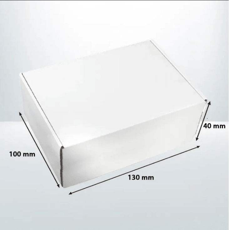 100Pcs Mailing Box 130x100x40mm Diecut Boxes Self Locking White Carton Mailer - Sailcity Packaging
