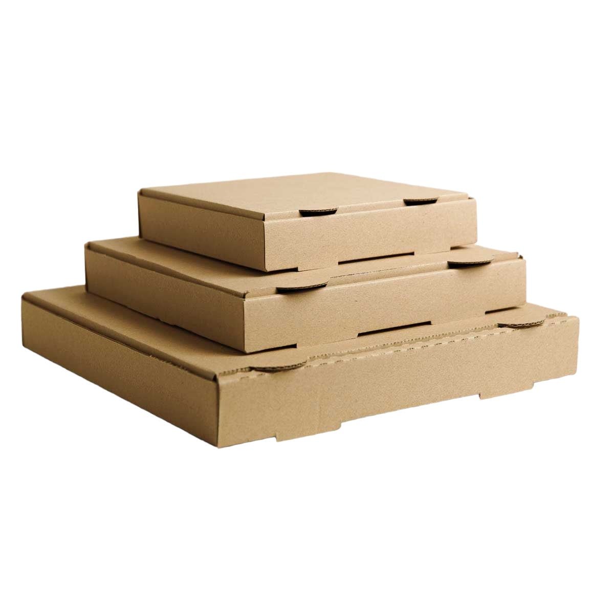 Pizza Box - Natural Brown Corrugated Board - Sailcity Packaging