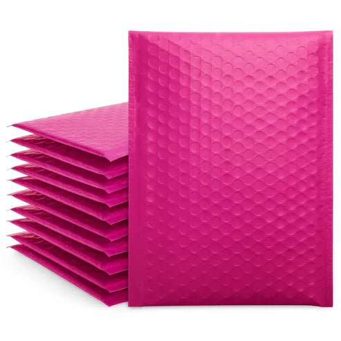 Poly Bubble mailer Padded envelope 160x230mm Pink - Sailcity Packaging
