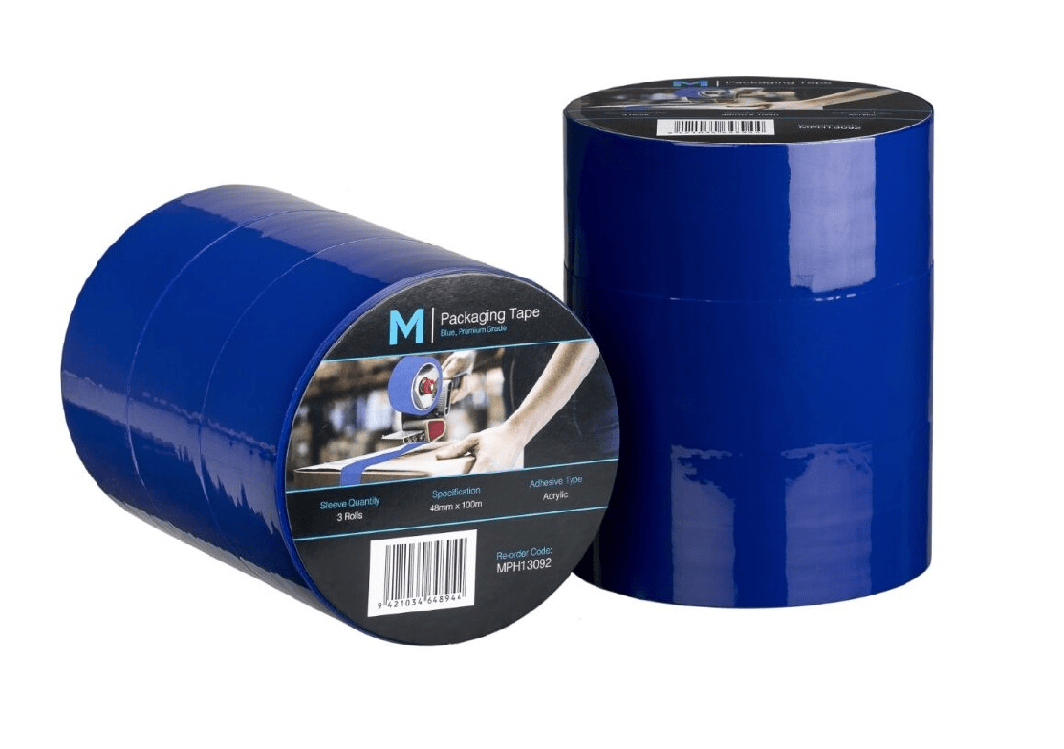 Premium Acrylic Packaging Tape - Blue, 48mm x 100m x 55mu (36) - Sailcity Packaging