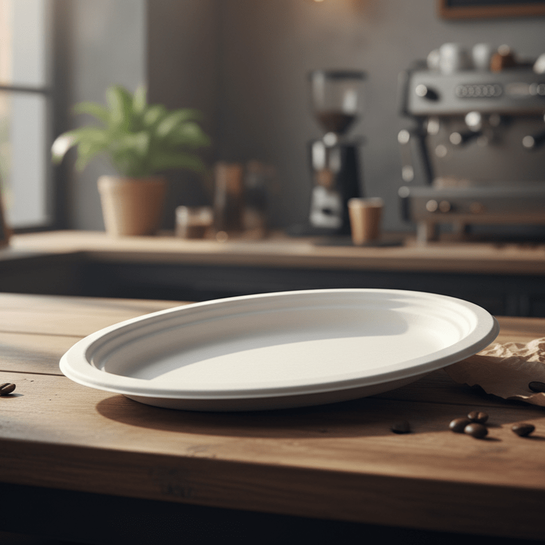 Sugarcane oval plates - Sailcity Packaging