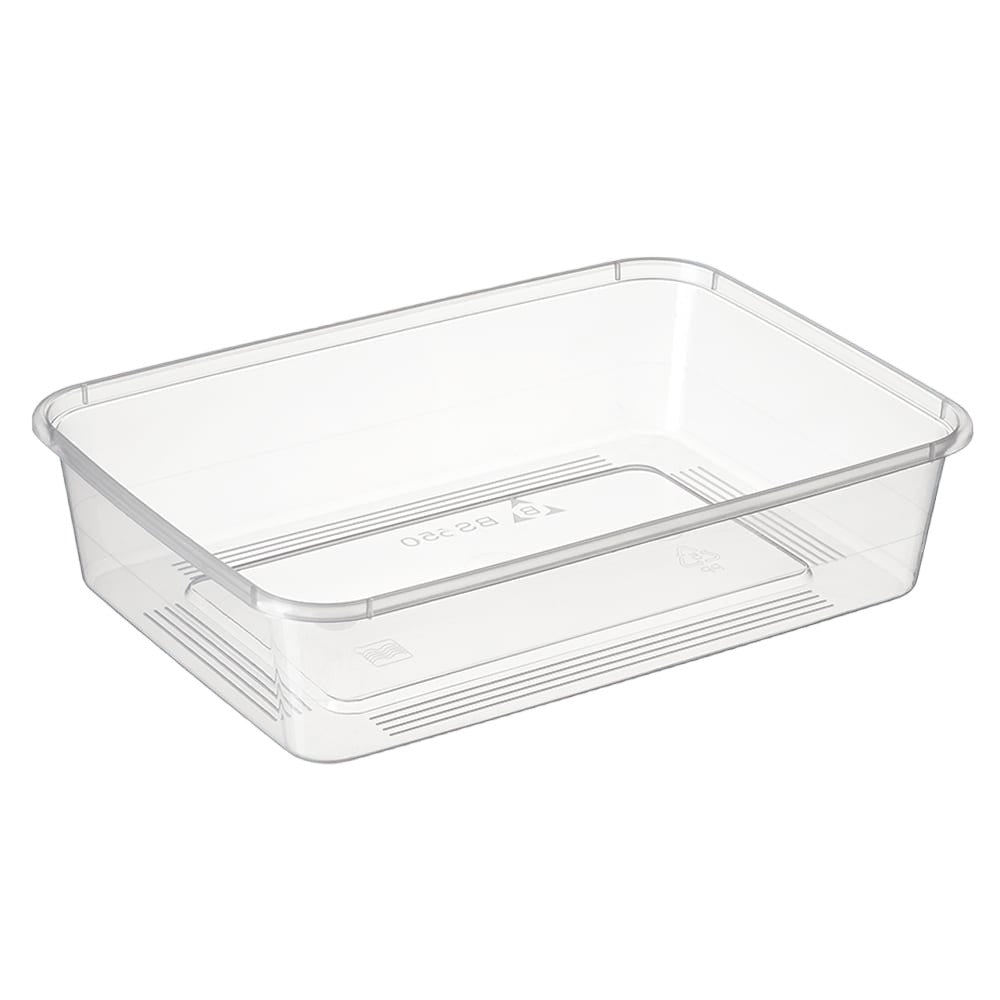 Wide base Rectangular PP Containers - Sailcity Packaging