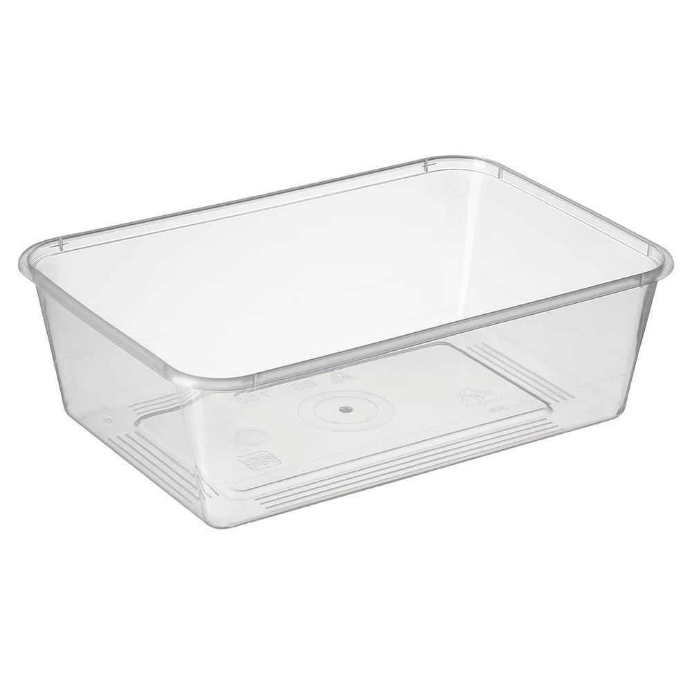 Wide base Rectangular PP Containers - Sailcity Packaging