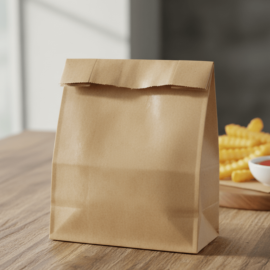 Paper Bags Greaseproof Flat/Satchel - Sailcity Packaging