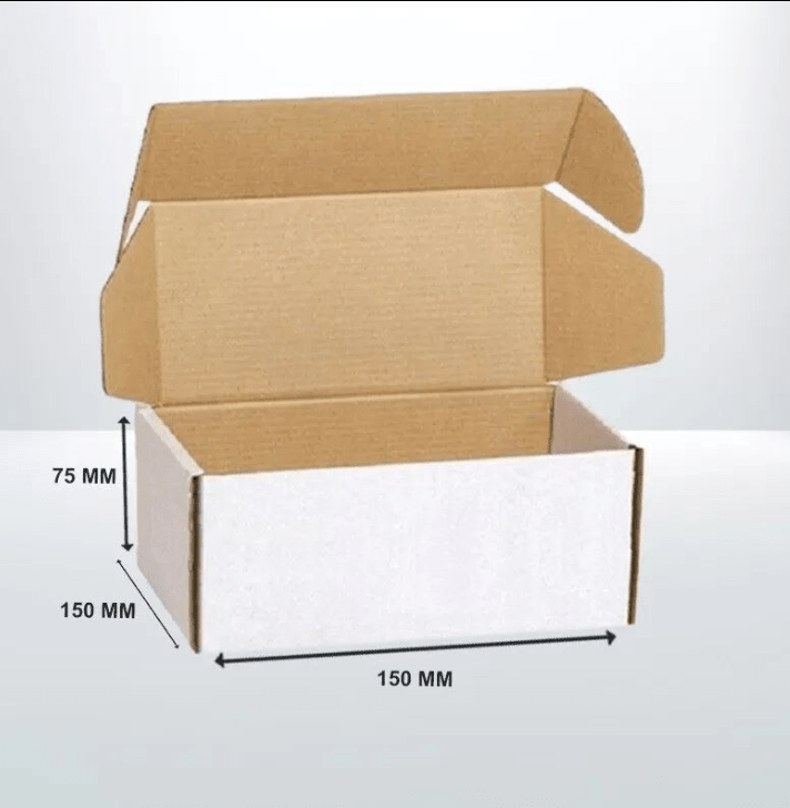 100 Pcs Mailing Box 150x150x75mm Die Cut self lock Shipping Carton for small parts - Sailcity Packaging