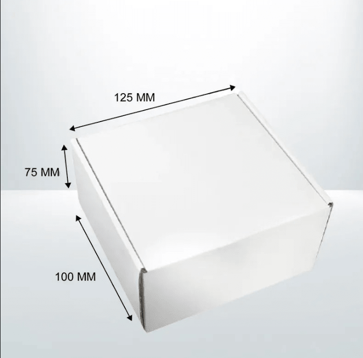 100Pcs Mailing Box 125x100x75mm Diecut Boxes Self Locking White Carton Mailer - Sailcity Packaging