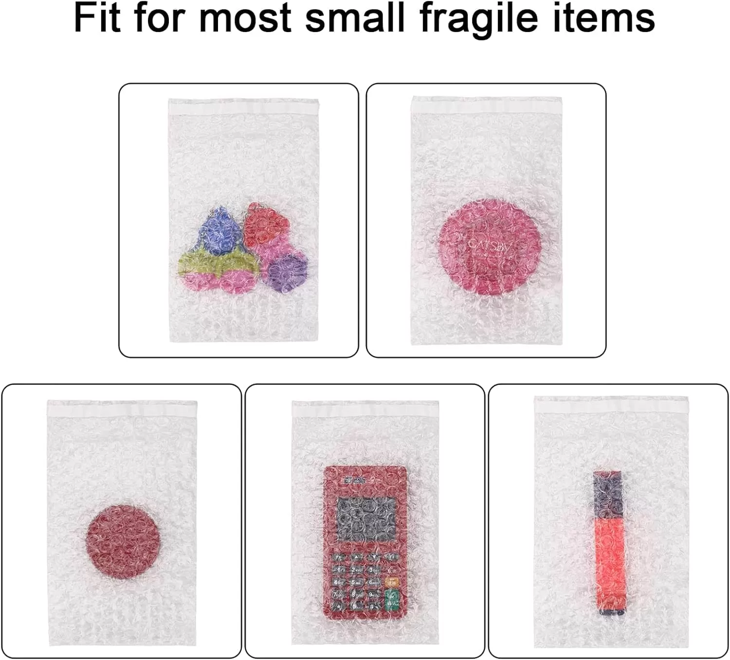 500x Bubble Pouch Bag 160x220mm Clear Bubble Wrap bags