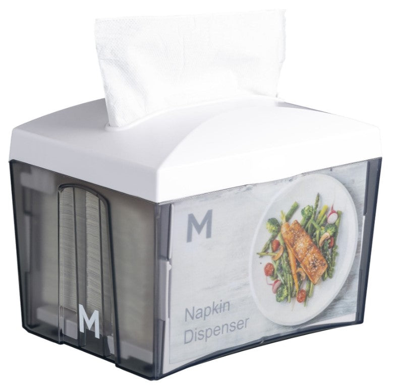 Tabletop Napkin Dispenser - White, 500 Sheet Capacity (1) *Suits FS38495