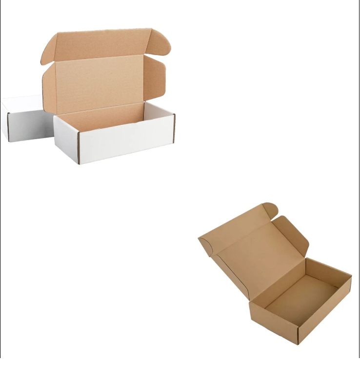 100 Pcs Mailing Box 150x150x75mm Die Cut self lock Shipping Carton for small parts