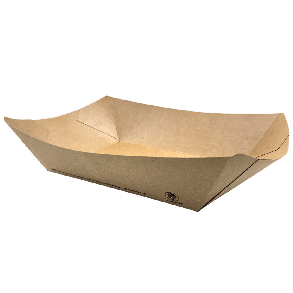Boat Trays - Brown Kraft - Sailcity Packaging