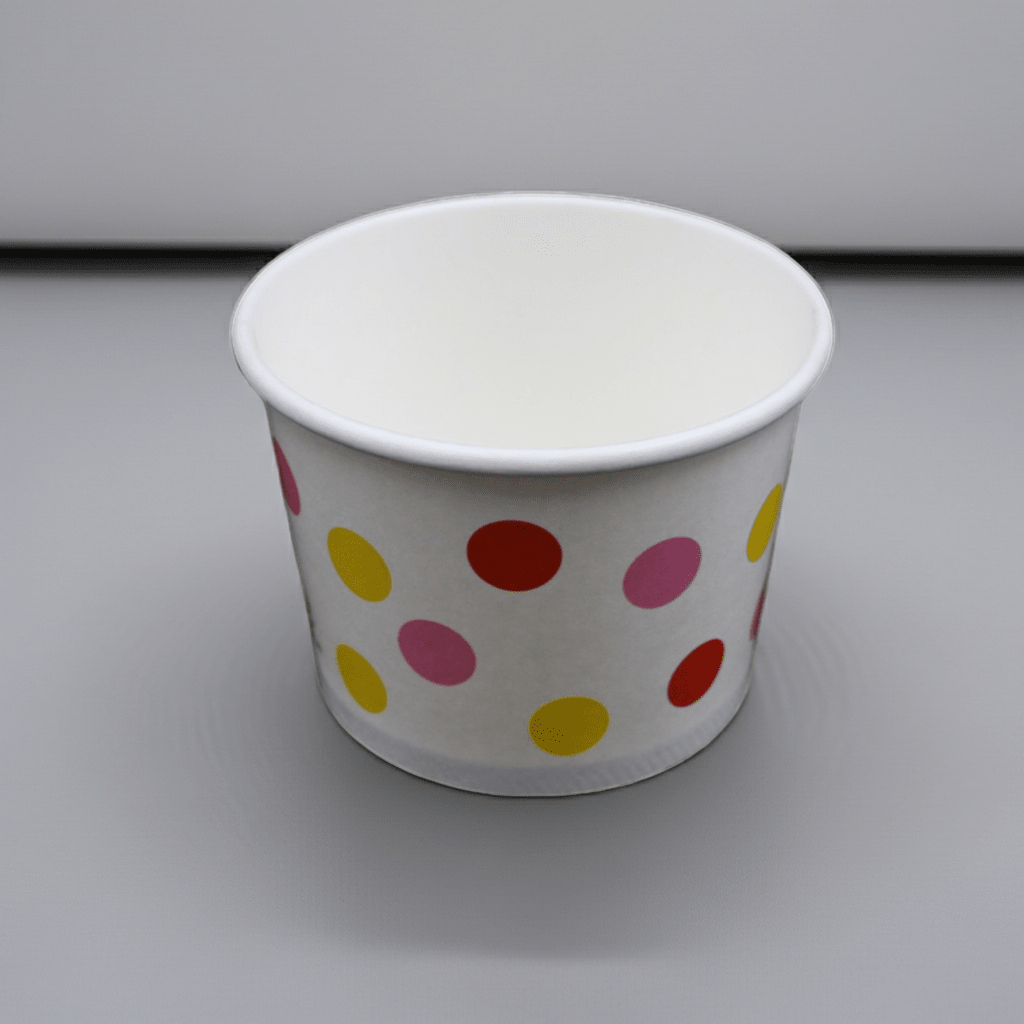 Ice Cream / Yougurt Tub (Dot Design) - Sailcity Packaging