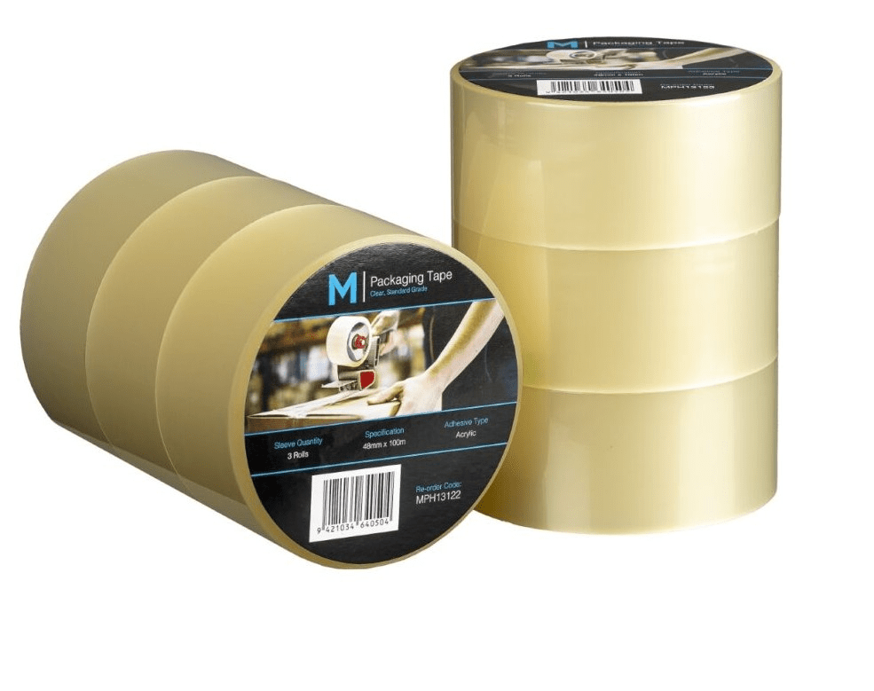 Regular Acrylic Packaging Tape - Clear, 48mm x 100m x 45mu (36) - Sailcity Packaging