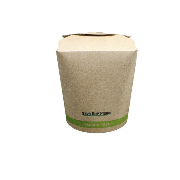 Round Base Food Boxes - Brown Kraft - Sailcity Packaging