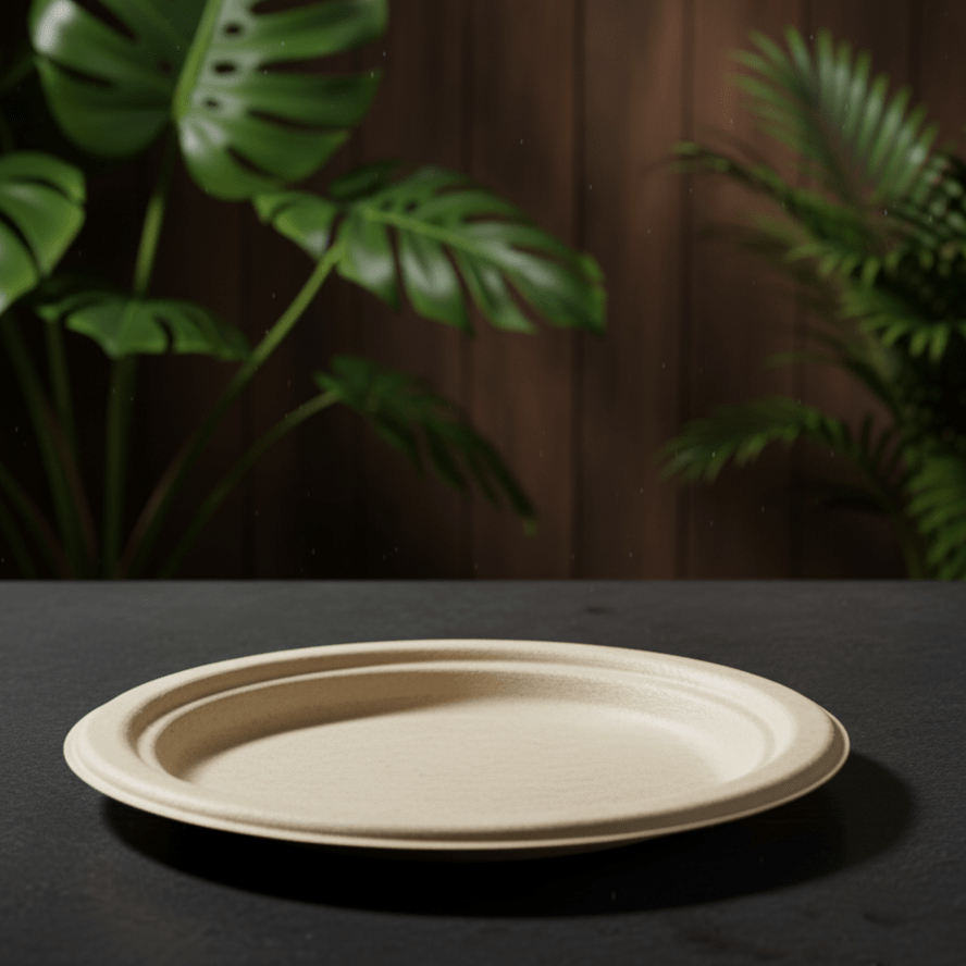 Sugarcane Round Plates - Sailcity Packaging