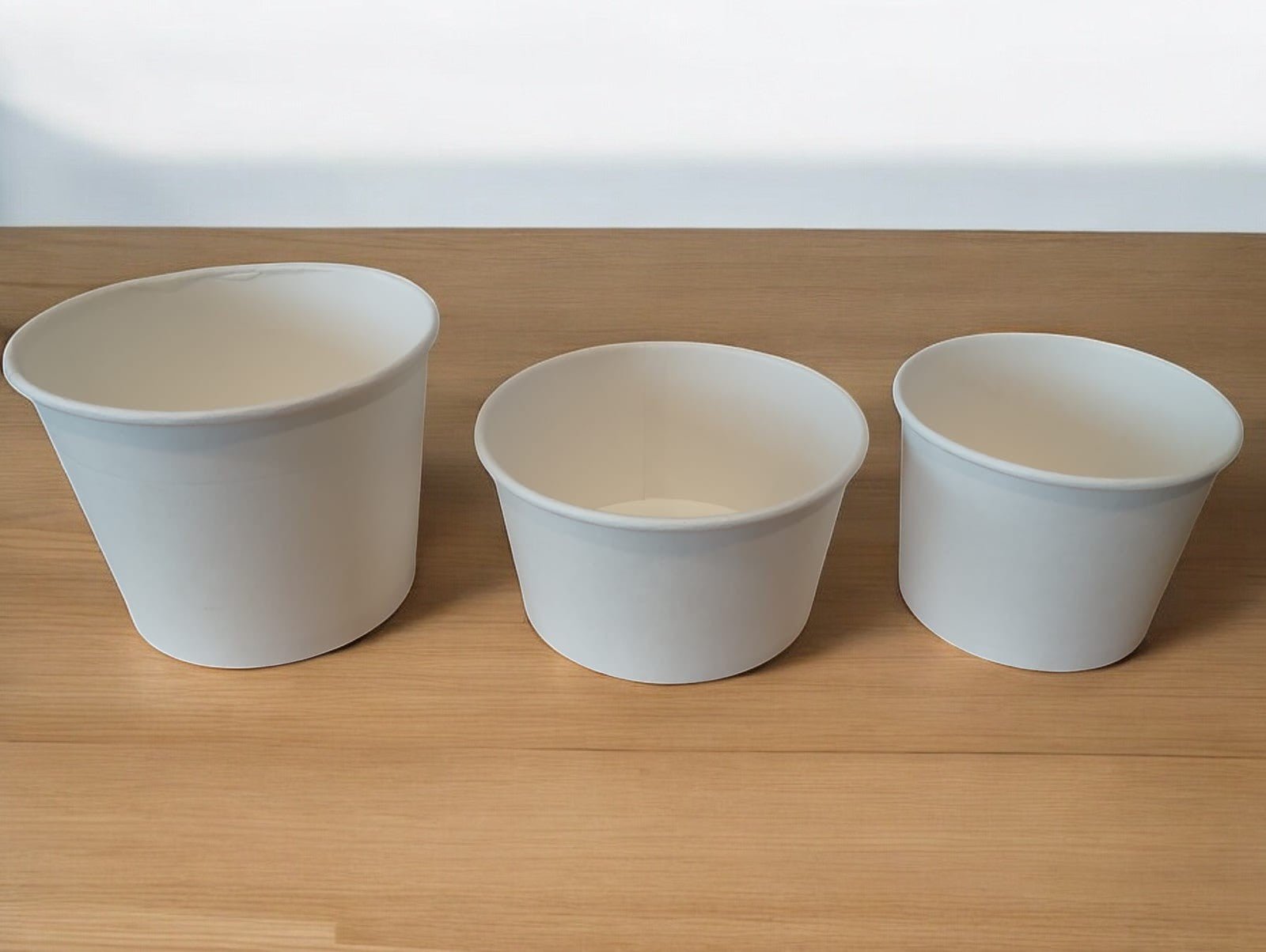 White single wall 110mm rim 520ml Paper Bowl 25pcs x 20QTY 500 - Sailcity Packaging